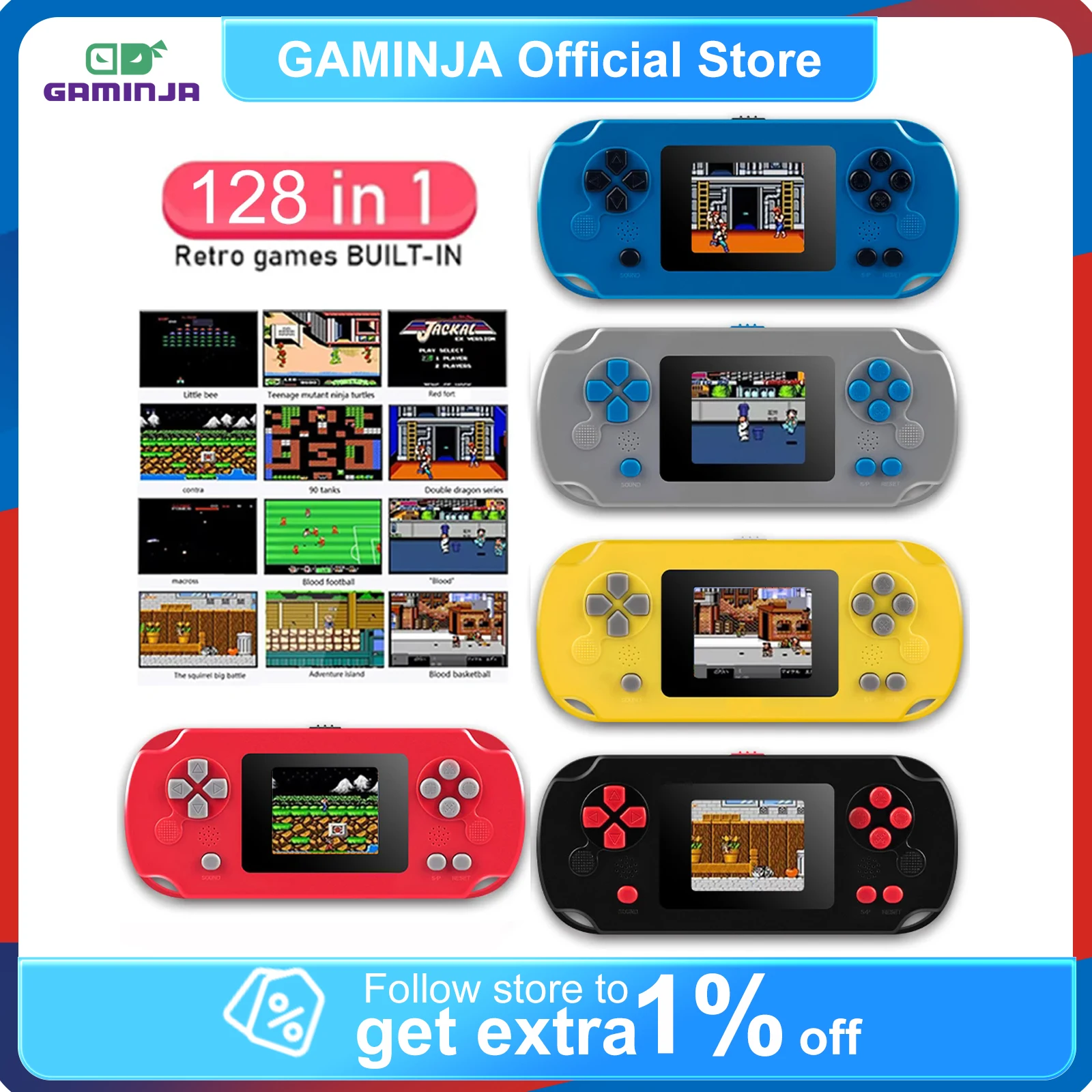Retro Gaming Images - GAMINJA GC31 클래식 레트로 게임 콘솔