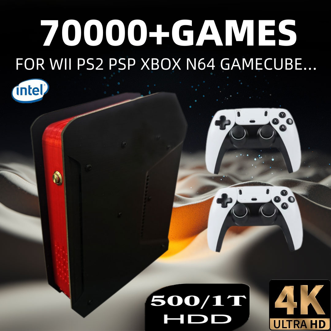 Retro Gaming Ps2 - PS2/PSP/WII/N64/DC/SS 용 1T 듀얼 시스템 및