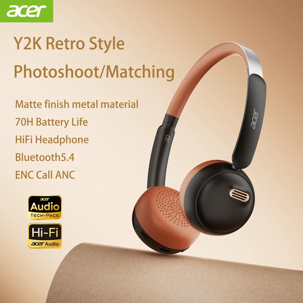 Retro Gaming Headset - Acer OHW111 블루투스 헤드폰 INS 레트로