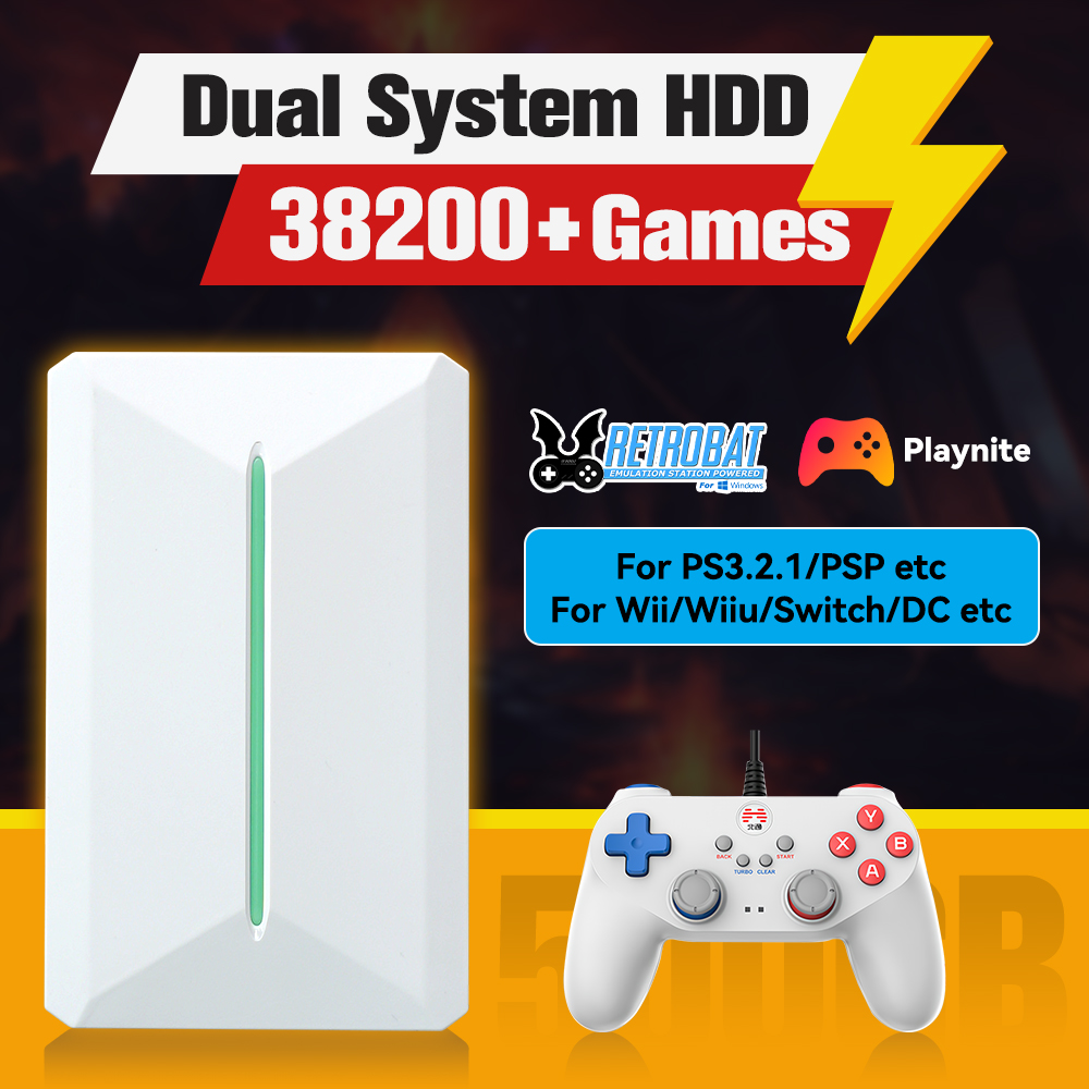 Retro Gaming Ps2 - Retrobat&Playnite 시스템 HDD 레트로 게임 콘솔