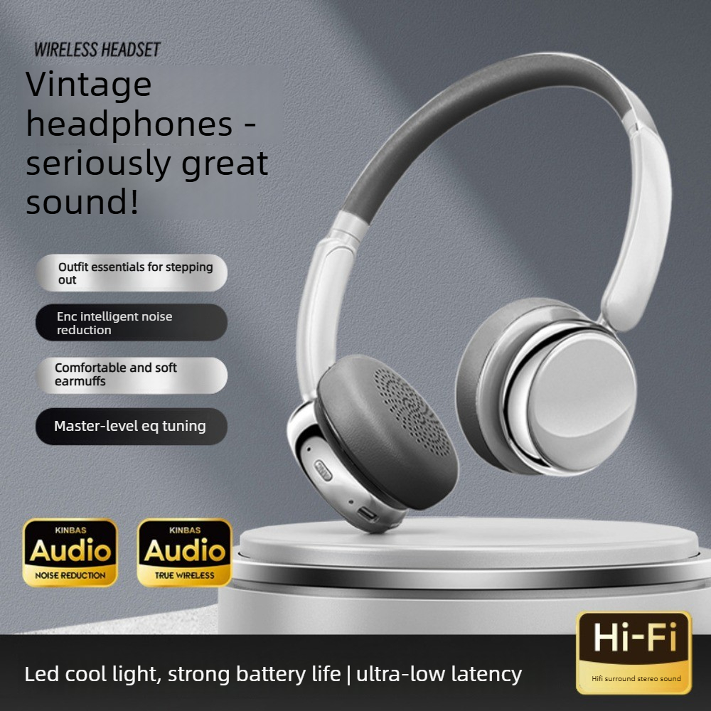 레트로 미드 컬러 헤드폰 블루투스 5.4 ENC 노이즈 - Retro Gaming Headset 리뷰 및 가격