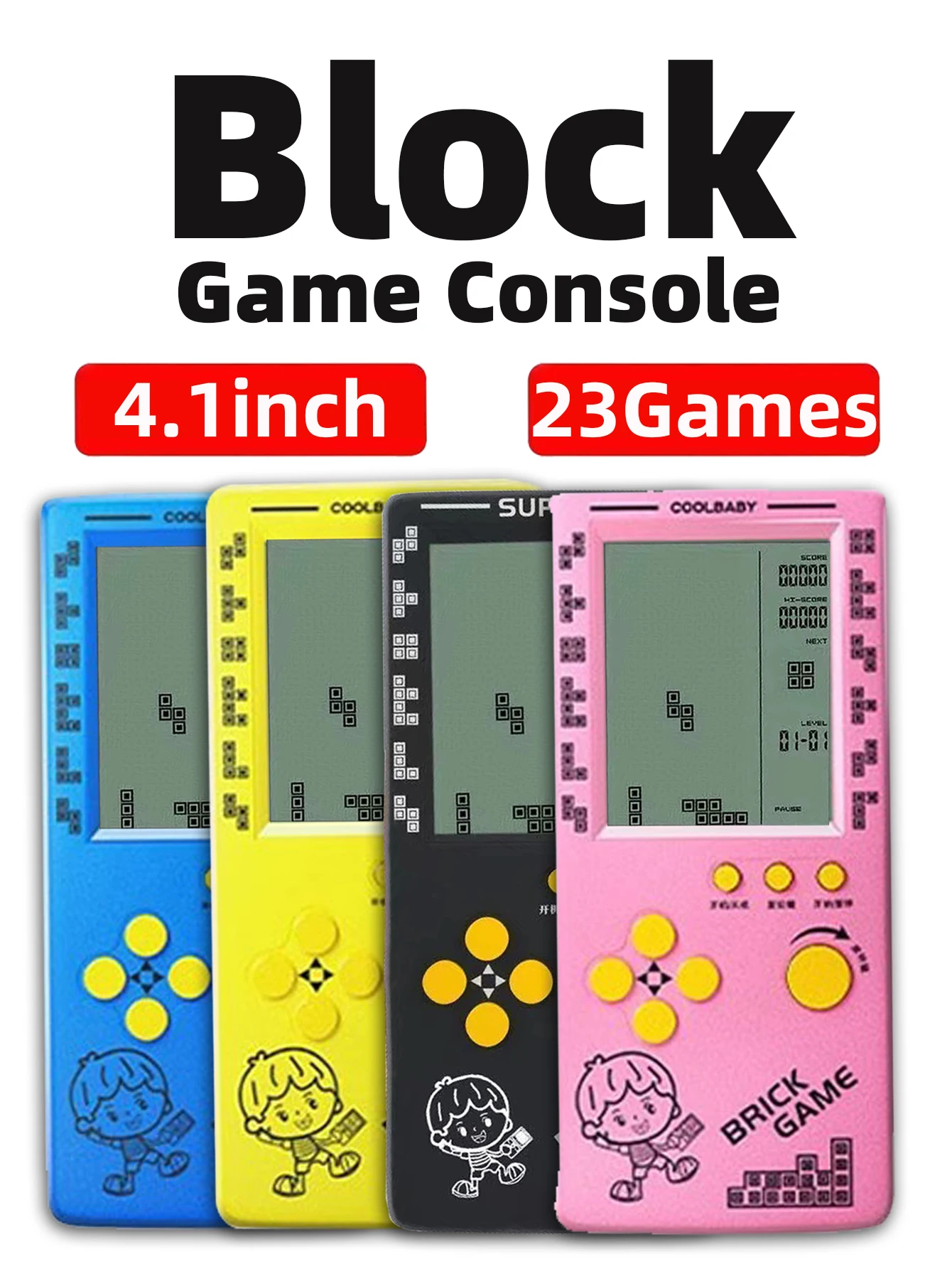 클래식 레트로 휴대용 게임기, 대형 화면 어린이용 추억 - Retro Gaming Images 리뷰 및 가격