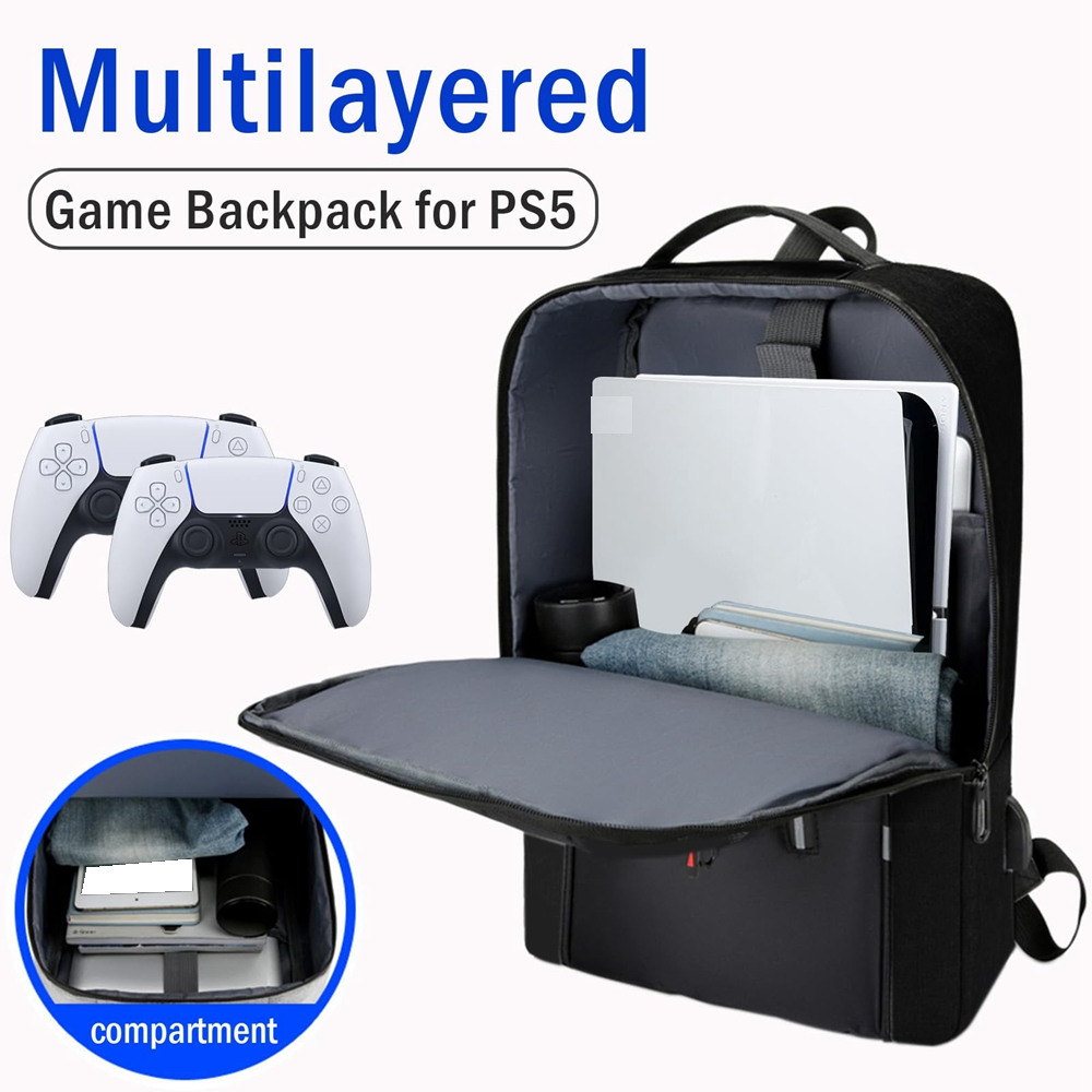 PS5 액세서리 용 USB 포트가있는 PlayStati - Game Carrying Case 리뷰 및 가격