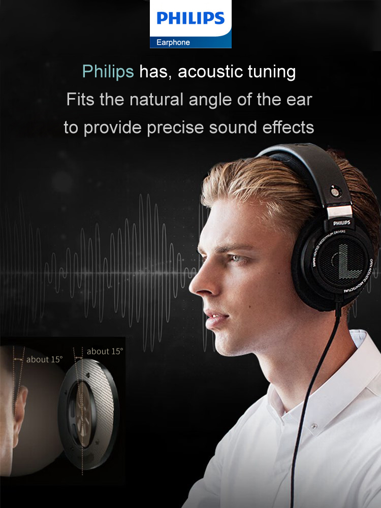 필립스 SHP9500 헤드폰 HiFi 스테레오 유선 이 - Retro Gaming Headset 리뷰 및 가격